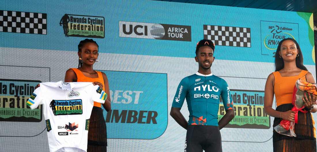our du Rwanda Yoel Habteab white Jersey